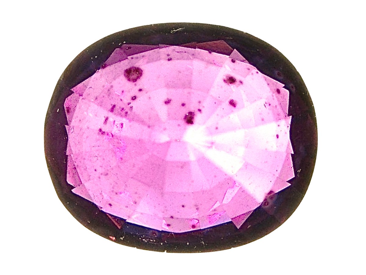 Cella d'immersione che mostra le evidenti concentrazioni di colore non uniformi sulla superficie