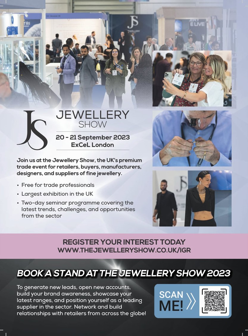 IGR Rivista Italiana di Gemmologia è Media Partner del Jewellery Show.