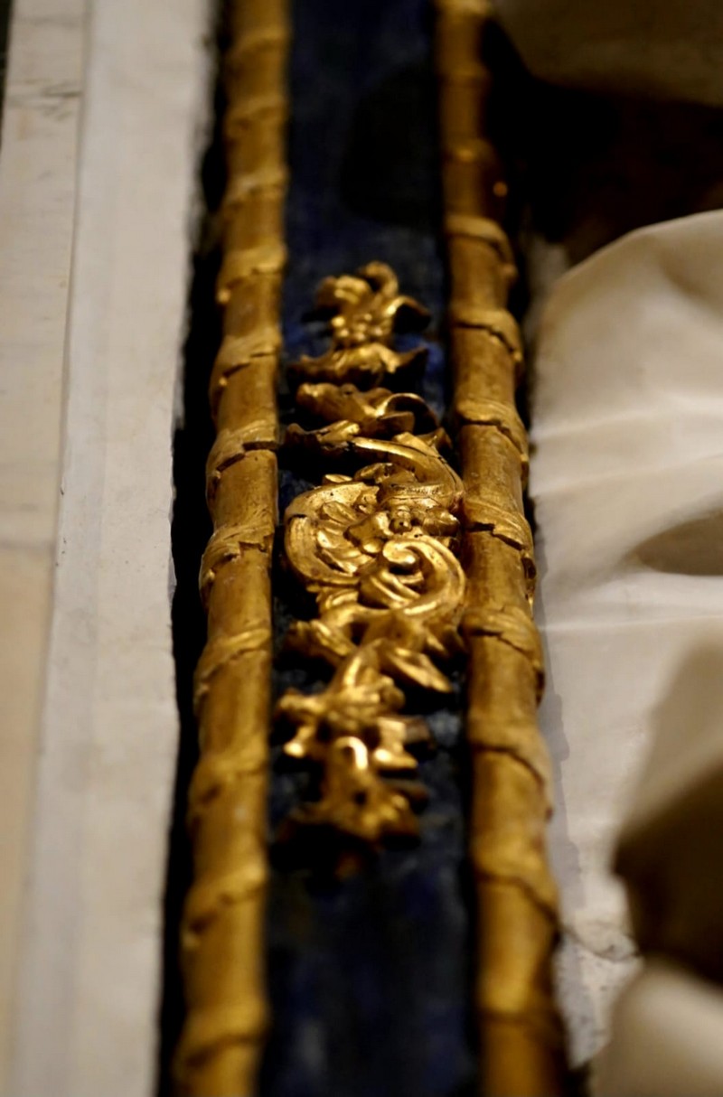 Particolare della cornice dell’Altare Maggiore, Museo Cappella Sansevero