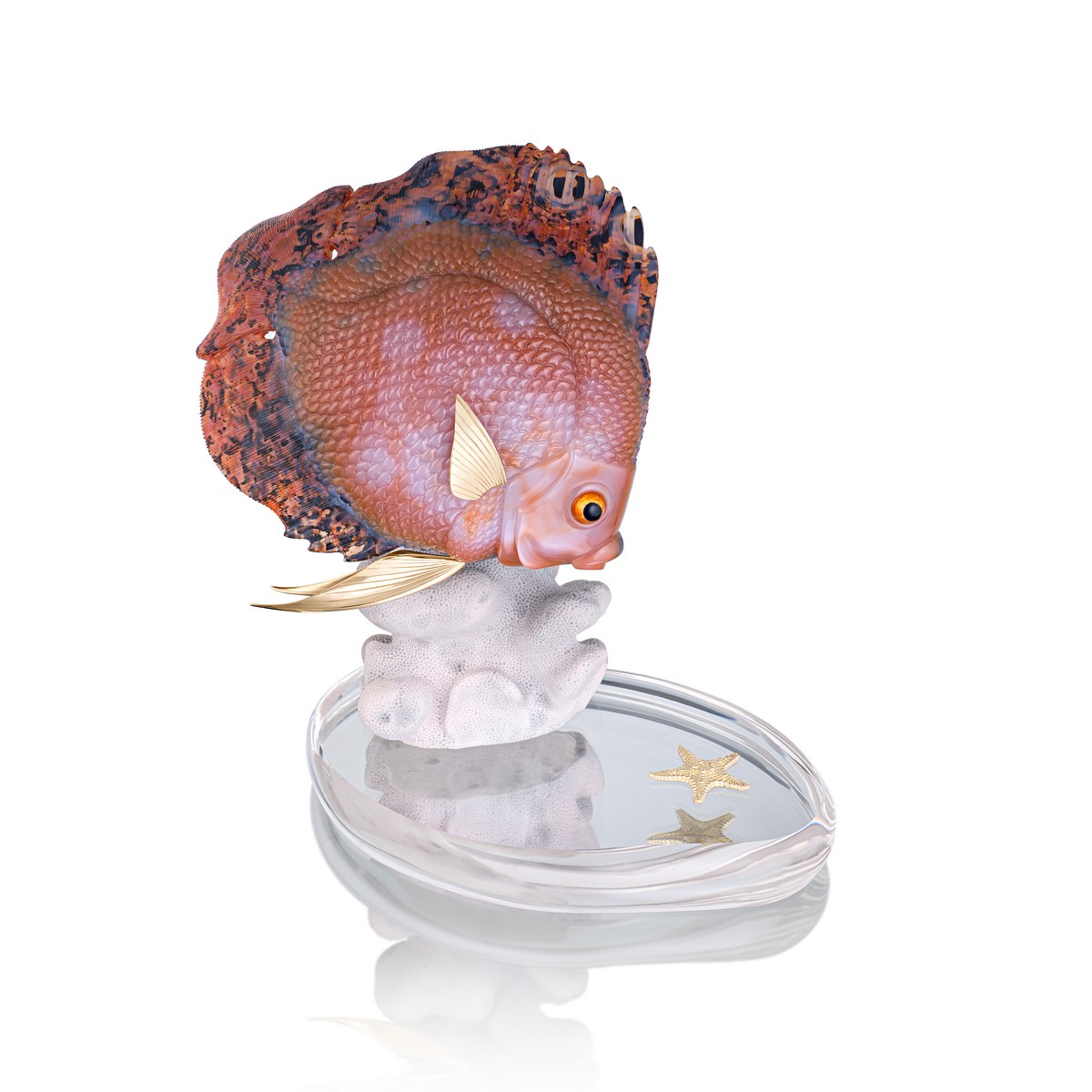 Pesce in agata realizzato da Patrick Dreher: “Playtime”