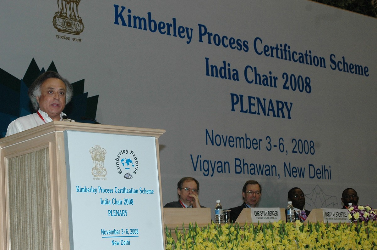 Sessione plenaria del Kimberley Process Certification Scheme a Nuova Delhi, nel 2008