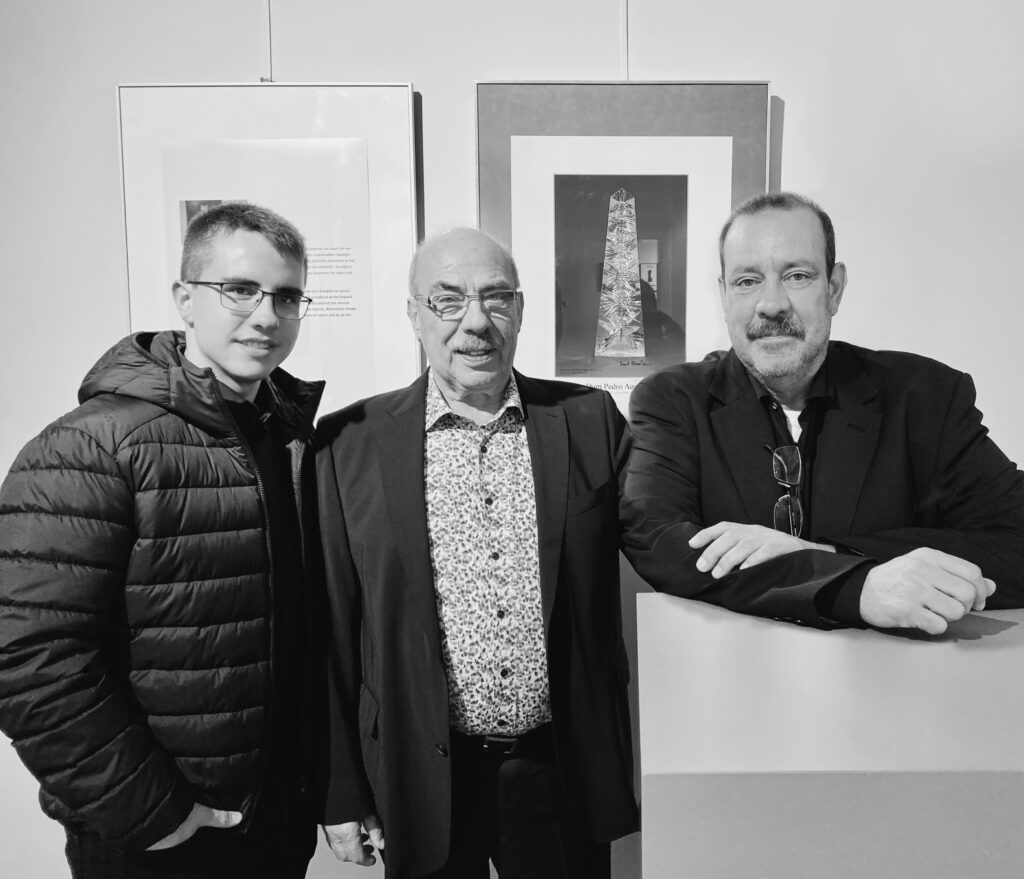 Il nipote Philipp (a sinistra), Bernd Munsteiner (al centro) e il figlio Tom (a destra)