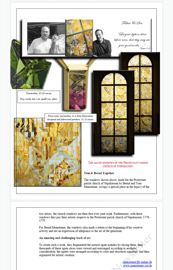 Dal Roskin Gem News Report, 2015