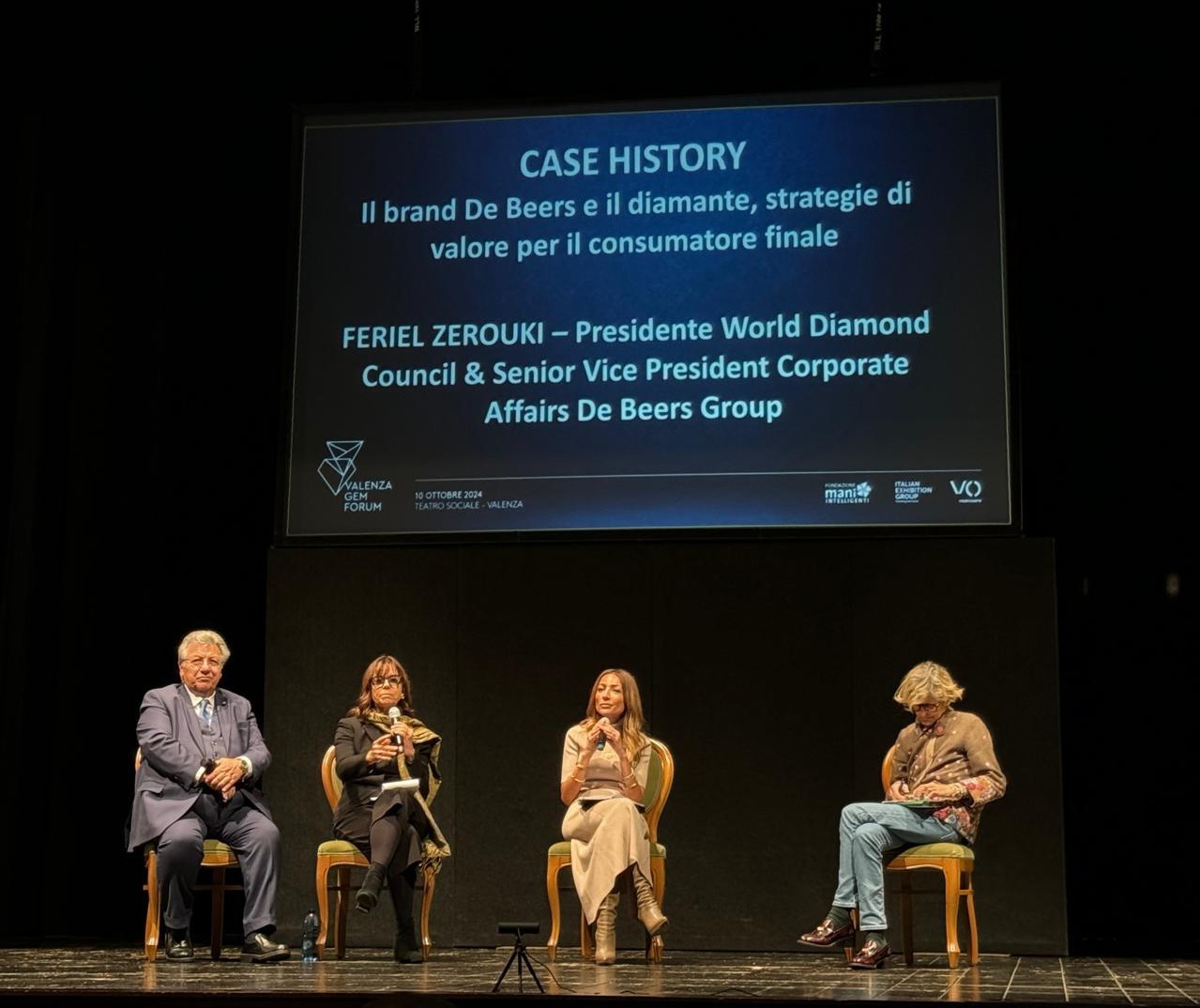 Seconda edizione del Valenza Gem Forum, 10 ottobre 2024. Intervento di Feriel Zerouki