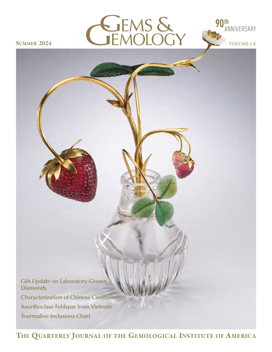 Copertina di Gems & Gemology vol. 60, Issue 2, Summer 2024