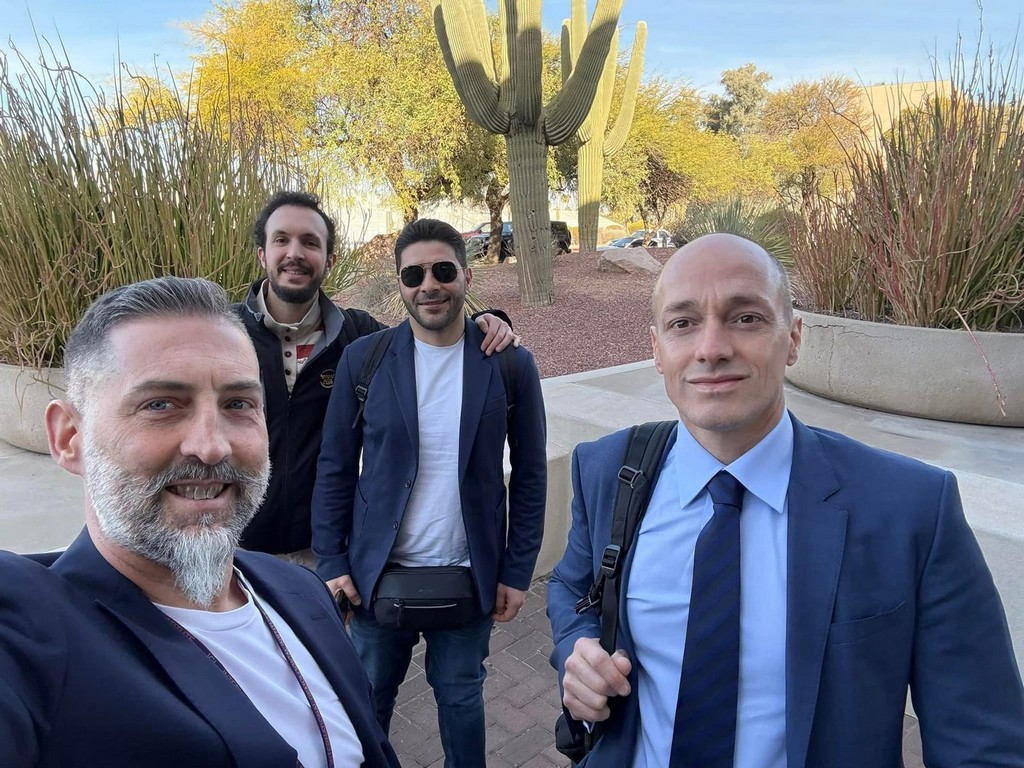 Da sinistra: Liviano Soprani, Luca D’Angiola, Giovanni Pace e Bruno Martinez. 