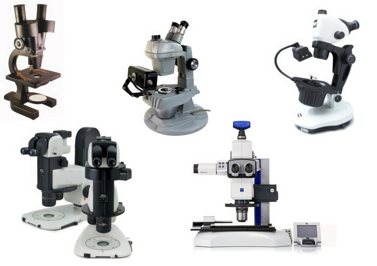 Evoluzione nei microscopi, dai primi binoculari sino ai più moderni e sofisticati stereozoom ottici e CMO
