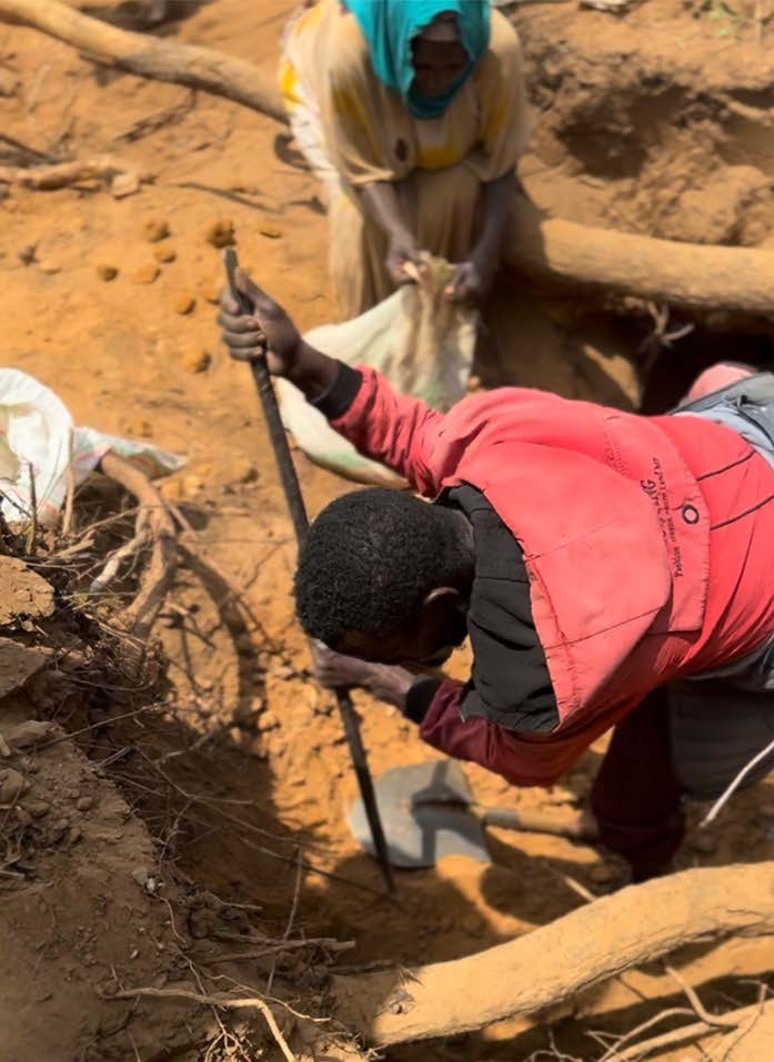 Veduta del sito minerario principale che copre poco meno di due ettari